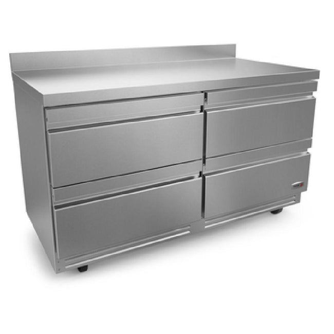 60" Worktop Refrigerator w/ 4 Drawers