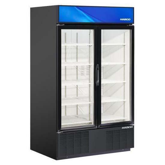 48" Double Glass Door Merchandiser