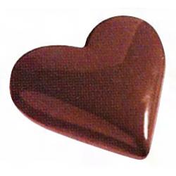 HEART P.C. CANDY MOLD/MOULD 2.36"x 0.47", (8 CAV.)
