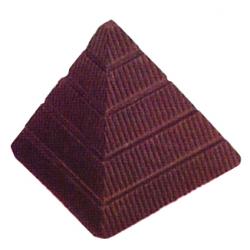 PYRAMID P.C. CANDY MOLD/MOULD 1' X 1" X 0.75", (21 CAV.)