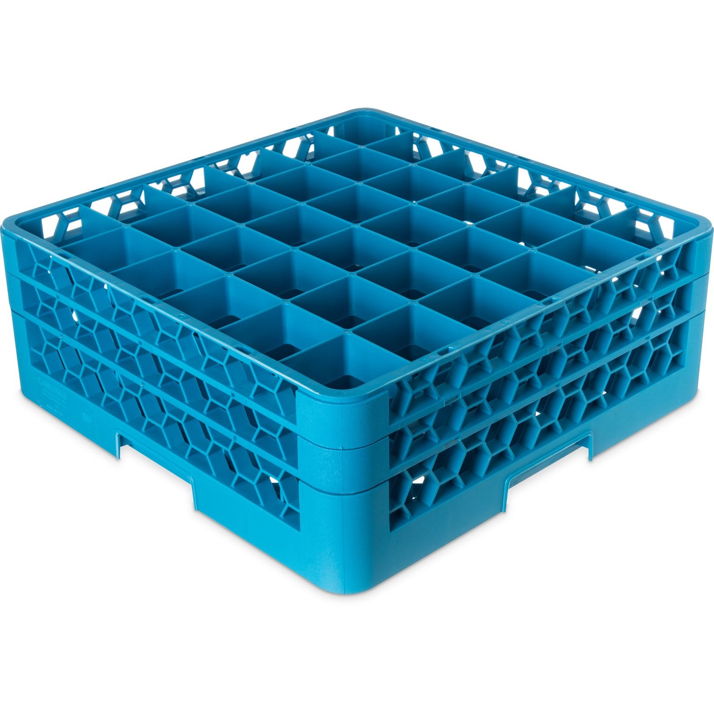 36 COMP. DISHWASHING RACK W/2 EXTENDERS,  RG36-2 BLUE