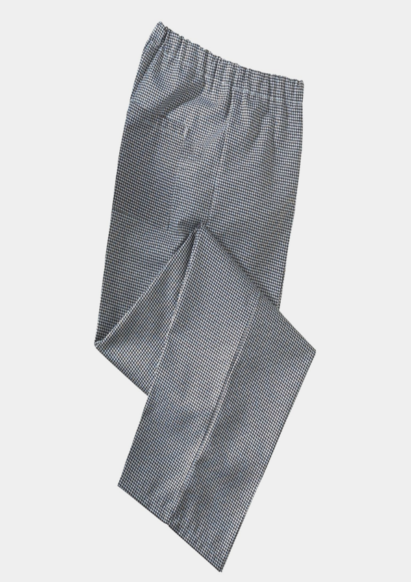 301P-CP-M : CHECKERED CHEF PANTS, THICK ELASTIC