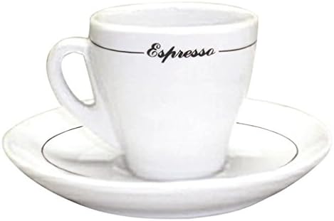 PEAR SHAPE BLK LINE ESPRESSO CUP/SAUCER, 3 OZ (6 SETS) ARMAND LEBEL