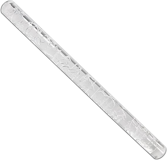 MERRY CHRISTMAS, 13" IMPRESSION ROLLING PIN, 1" D
