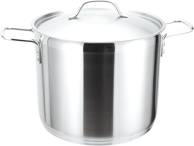 59L STOCK POT W/COVER 19.7" X 11.8" STRAUSS PRO