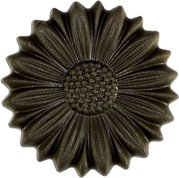 DAISY FLOWER P.C. CANDY MOLD/MOULD, 1.77" X 0.2", (10 CAV.)