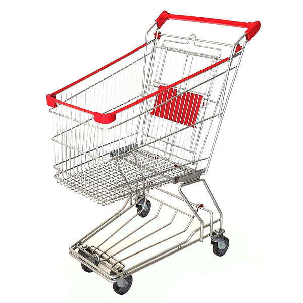 120L Shopping Trolley W/Child Seat & Wire Chassis