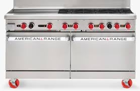 60" Heavy duty Range ‐ 6 Burners, 24" Griddle