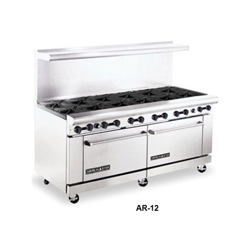 72" Wide Restaurant Range with Two 26.5" Wide Oven