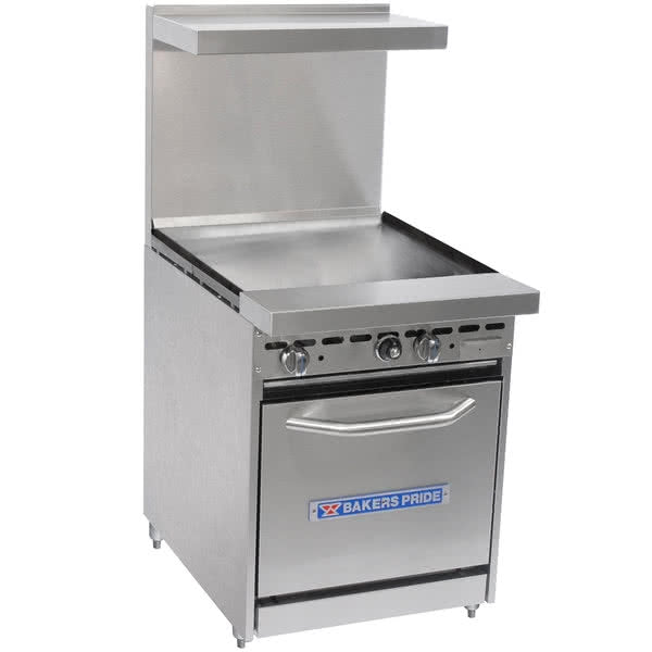 24" Restaurant Series Range w/ One Griddle & One Oven
