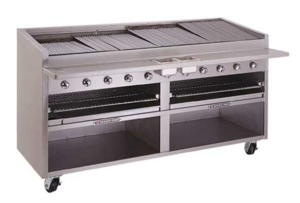 F-R Radiant & F-GS Glo-Stone Series High Performance Floor Model Cabinet Style Gas Char Broiler