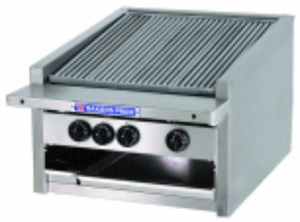 L-R Radiant & L-GS Glo-Stone Series Low Profile Countertop Gas Charbroiler