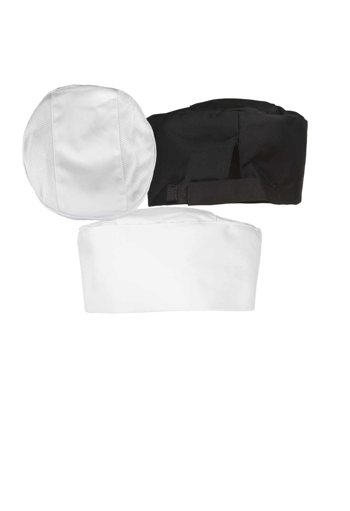 BG21000-WHT : Pill Box Chef Hat w/Mesh, White