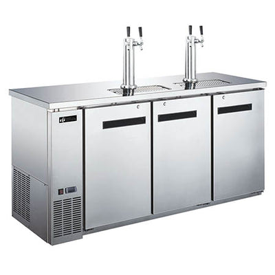 72" Back Bar Direct Draw Coolers (Stainless Steel)