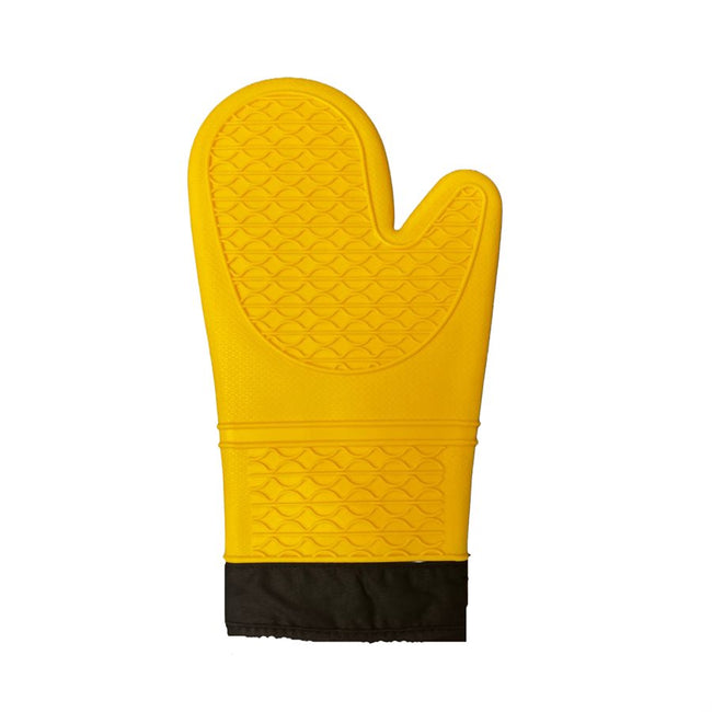 SILICONE OVEN MITT, 13" YELLOW