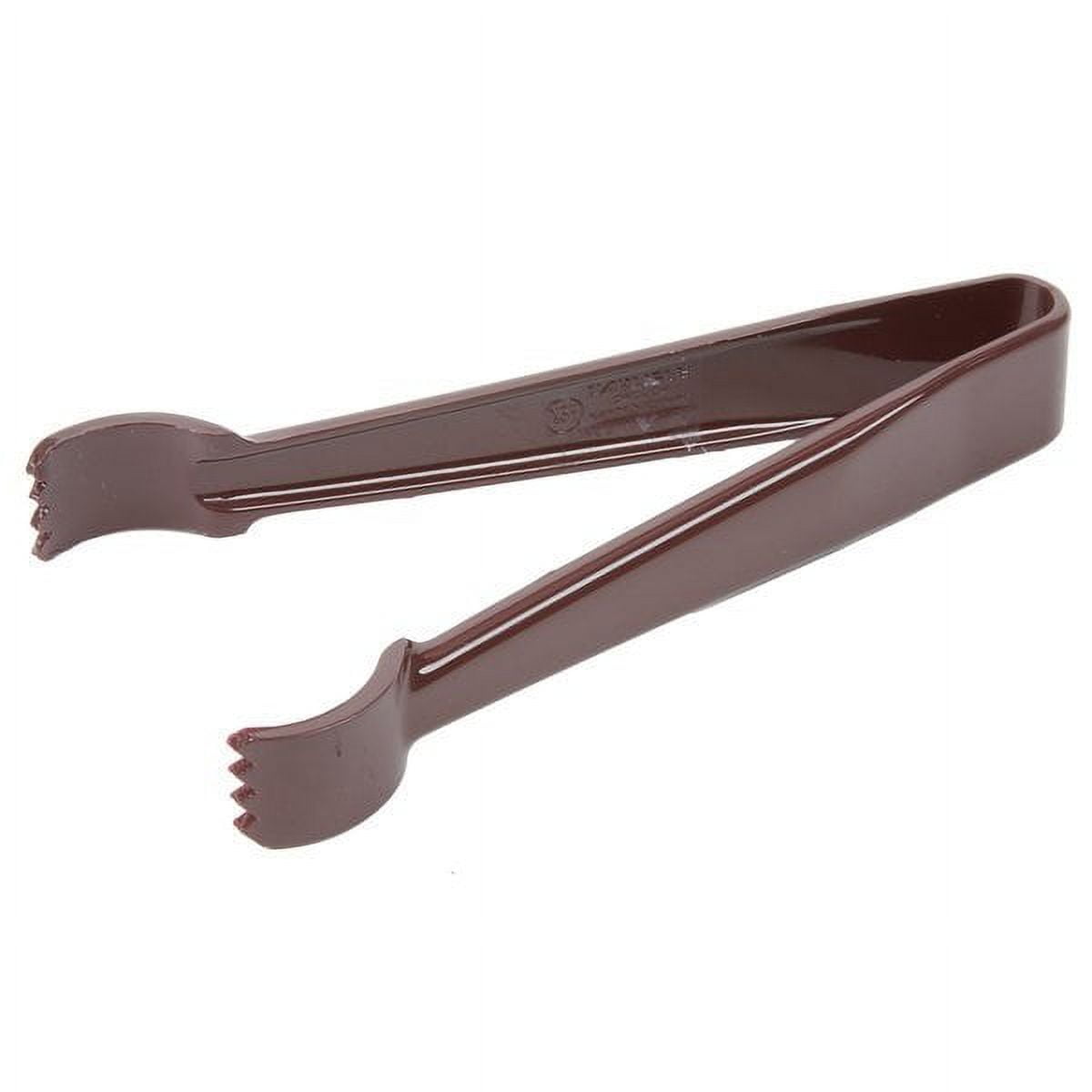 6" BROWN PLASTIC POM TONGS, 4806 BROWN