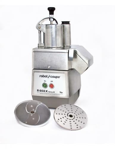 Continuous Feed VegeTable Food Processor w/ 2 Discs & 2 Hoppers - R602X ...