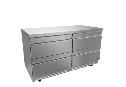 60" Undercounter Refrigerator w/ 4 Drawers