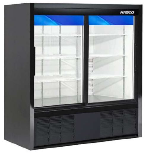 47" Double Glass Door Merchandiser