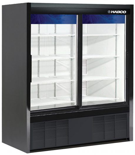 47" Double Glass Door Merchandiser