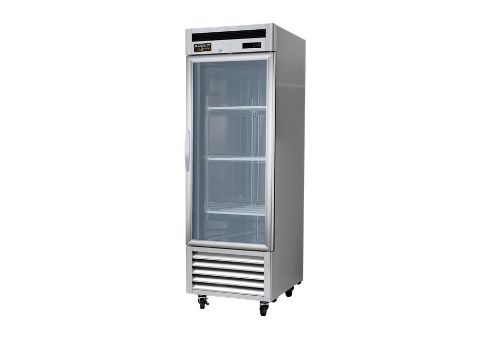 Upright Bottom Mount Refrigerator With 1 Glass Door