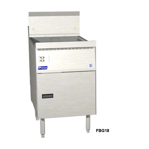 Flat Bottom Gas Fryer with Filtration