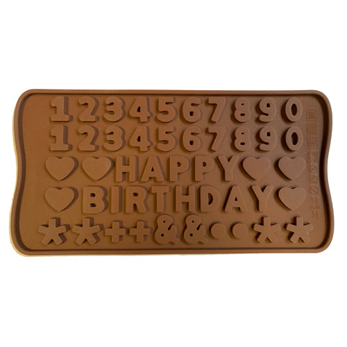BIRTHDAY SILICONE MOULD FOR  CHOCOLTED & CANDIES