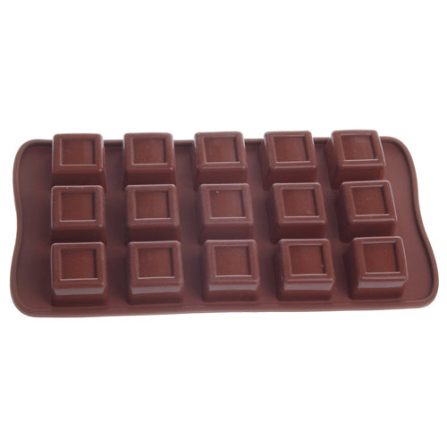 SQUARE SILICONE MOULD  F/CHOCOLATE & CANDIES