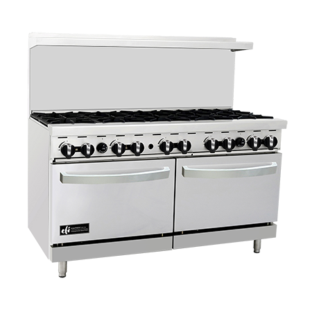 60" Range with 4 Burners and 36" Griddle - Natural Gas