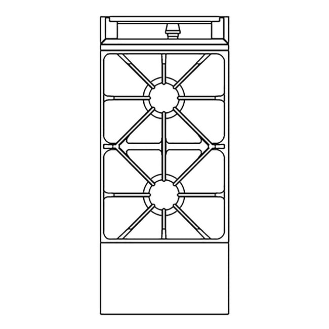 18" Sectional Range w/ Pyromax Open-Top Burners (Modular Mount)