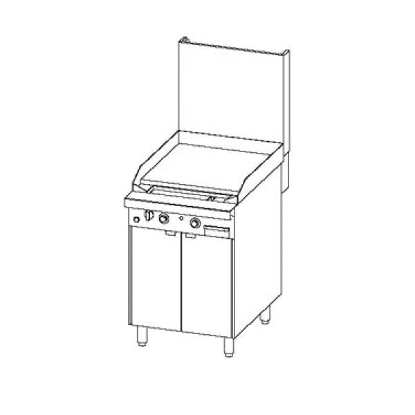 24" Sectional Range w/ Manual Griddle (Modular Mount)