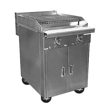 24" Sectional Range with Charbroiler (Cabinet Base)