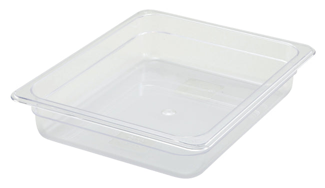 1/2 Size, 2.5" PC Clear Food Pan