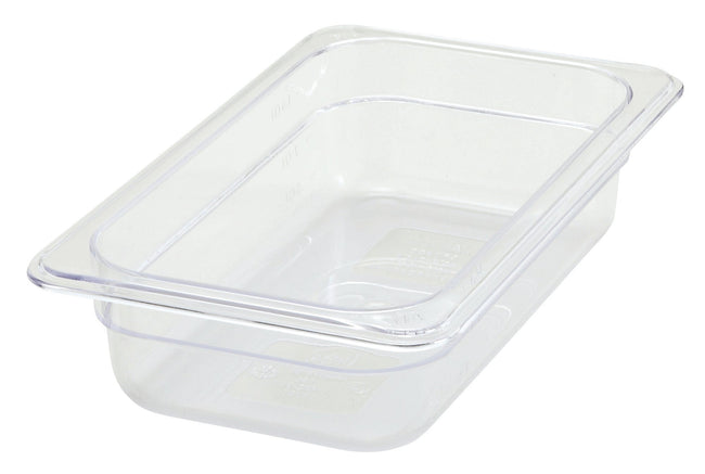 1/4 Size, 2.5" PC Clear Food Pan