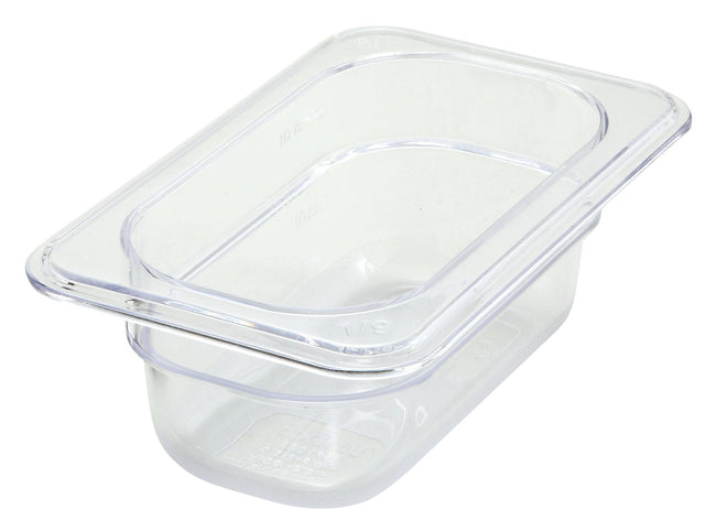 1/9 Size, 2.5" PC Clear Food Pan
