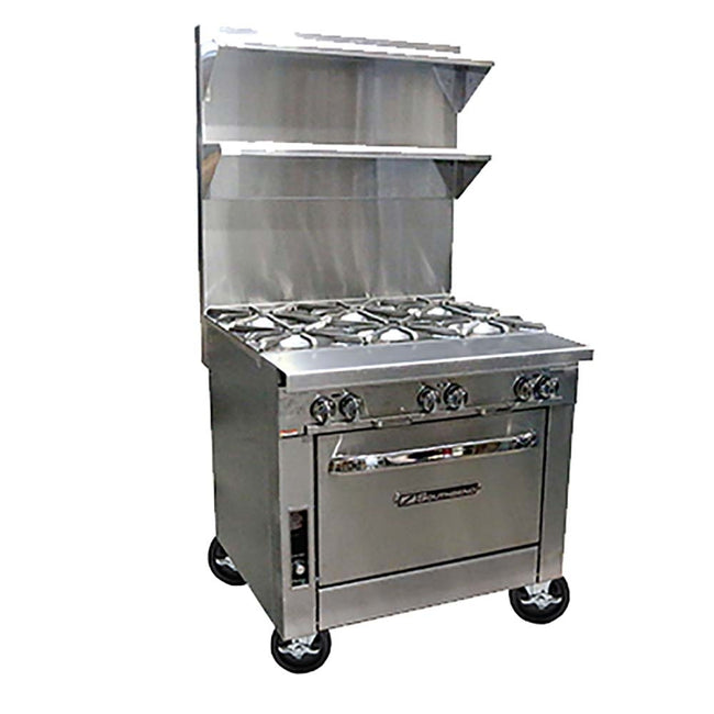 36" Sectional Range with 33,000 BTU Open-Top Burners