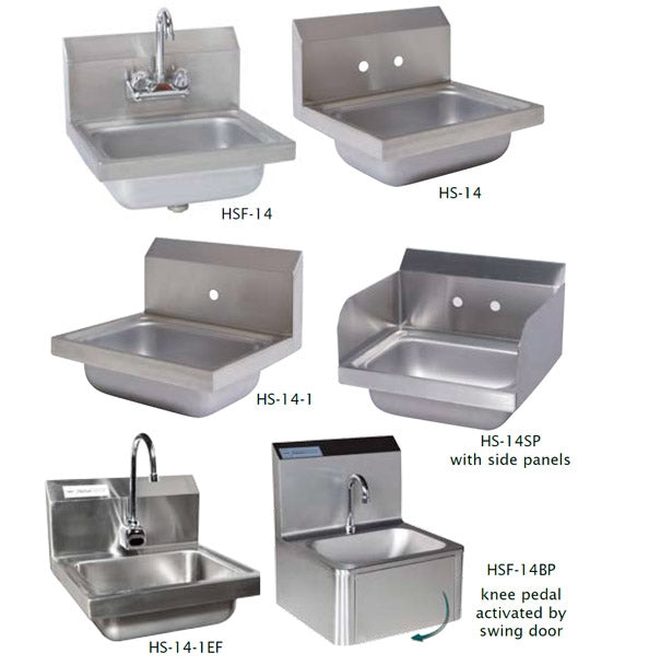 Wall Mount Hand Sink Only, 4" Centres