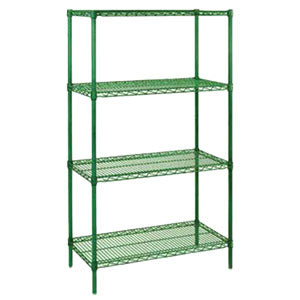 14" x 72" EPOXY COATED WIRE SHELVING