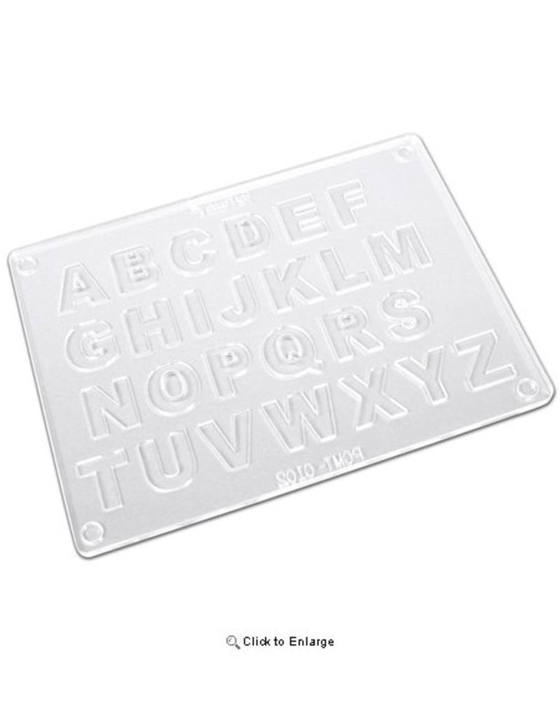 7.68"x5.75"x0.125" 2-PIECE P.C. MOLD/MOULD, ALPHABET