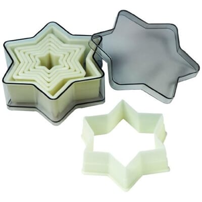 7 PCS, STAR - FLUTED, NYLON CUTTER SET