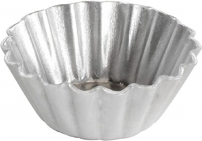 FLUTED TART PAN W/REMVBLE BOTTOM,  6 CUP 3" X 3/4"