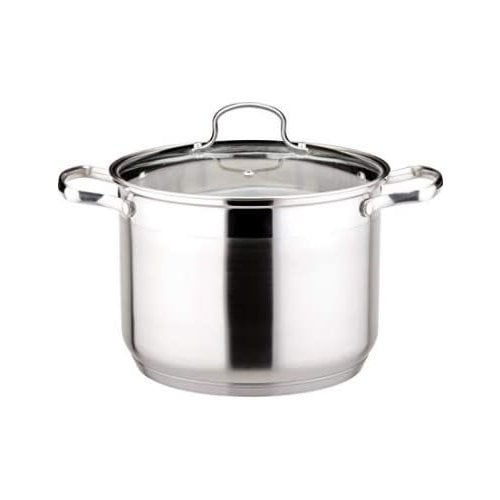 28x13cm/11x8.3" Stock Pot w/cover s/s, LESTOCK POT