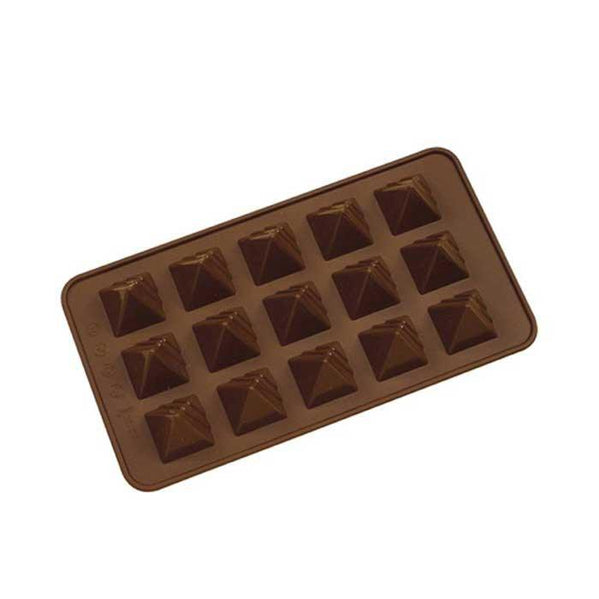 PYRAMID SILICONE MOULLD F/CHOCOLATE & CANIES