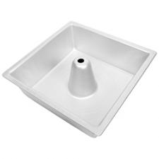 SQUARE ANGEL FOOD PAN 10" X 3.5",  TAPERED