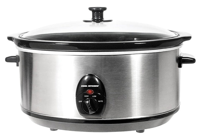 6.5L S/S SLOW COOKER, 320W, COOL KITCHEN PRO